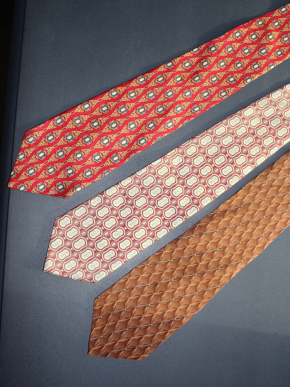 Lot of 3 Vtg Neckties | NWT Brooks Brothers Graham & Lockwood, Countess Mara